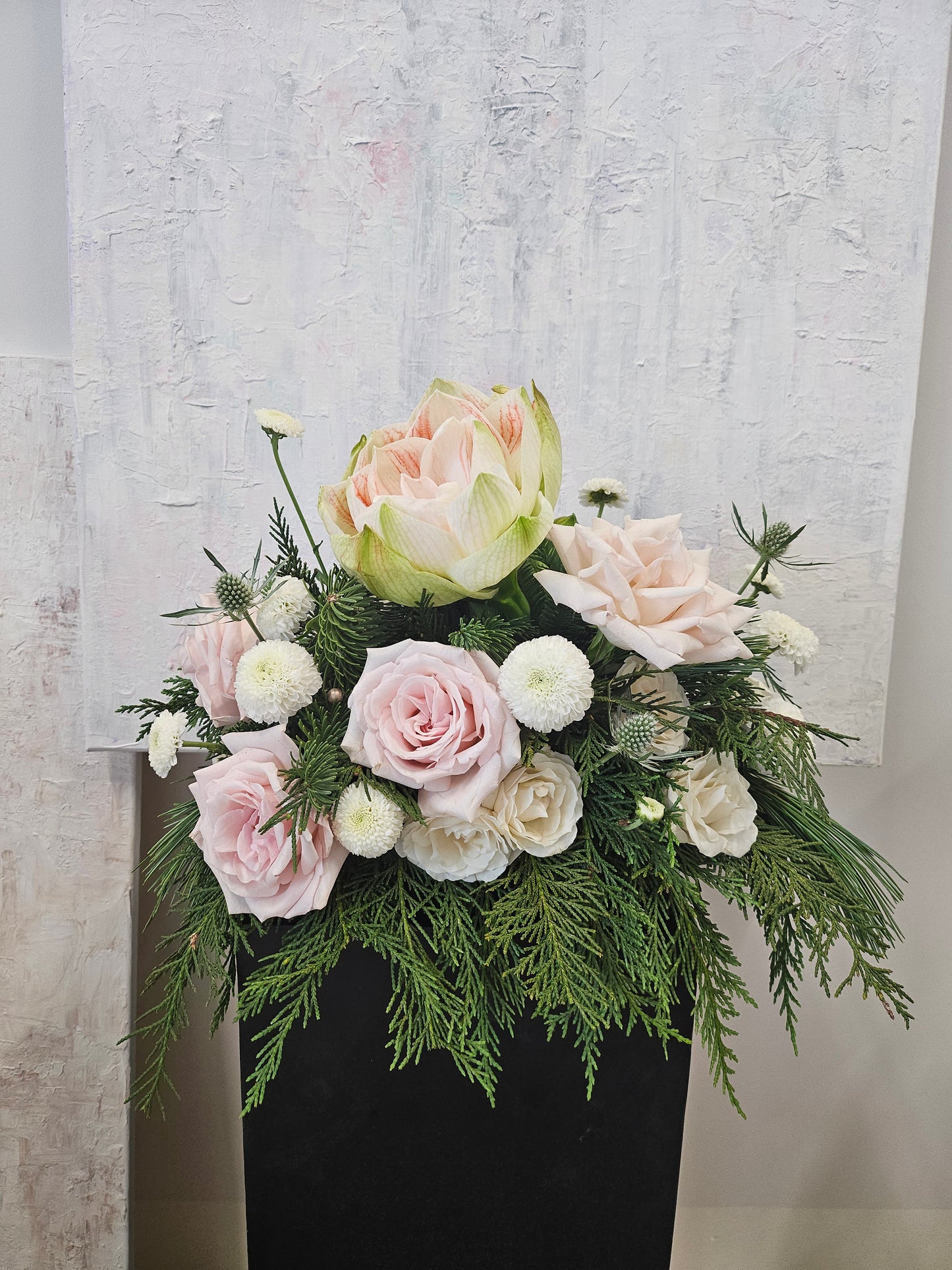 White Winter Centerpiece