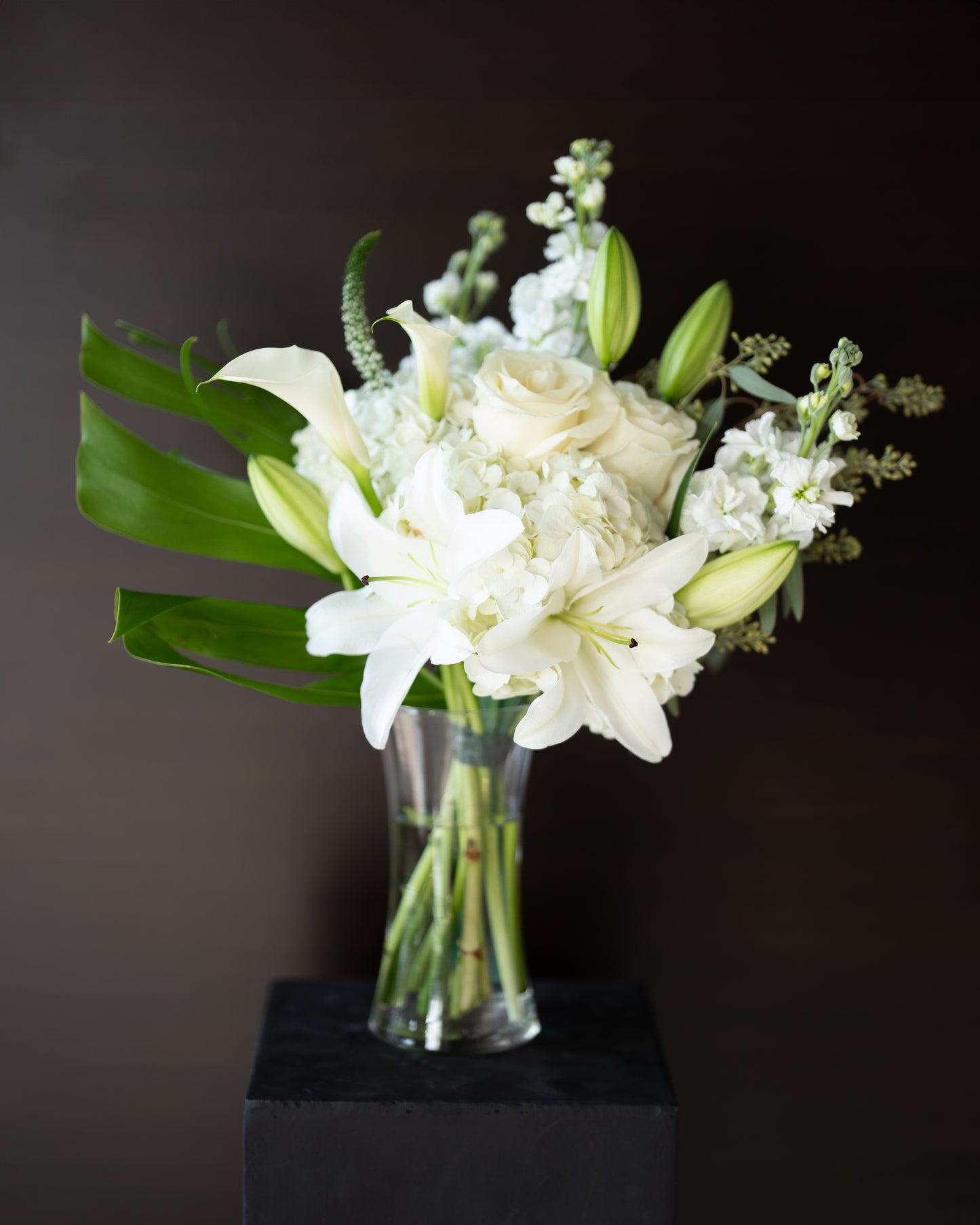 Pure White Vase Arrangement