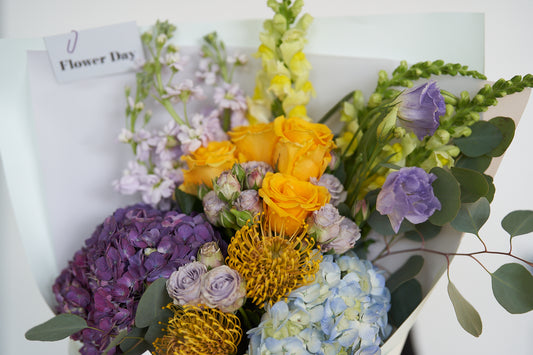 Purple & Yellow Bouquet